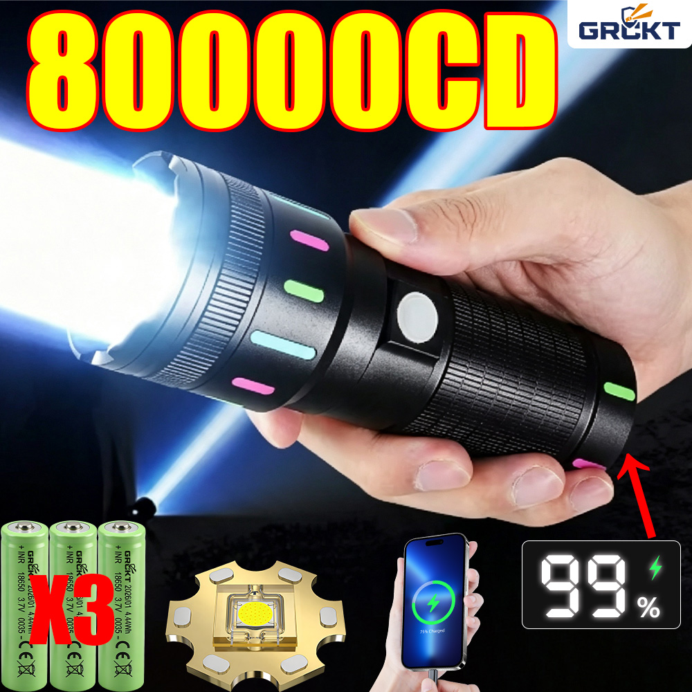 Fishing Light - 80000CD En Güçlü LED El Feneri